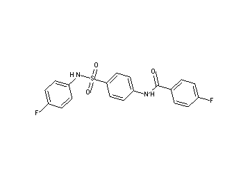 4-fluoro-N-(4-{[(4-fluorophenyl)amino]sulfonyl}phenyl)benzamide