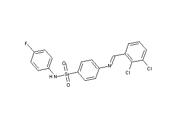 4-[(2,3-dichlorobenzylidene)amino]-N-(4-fluorophenyl)benzenesulfonamide