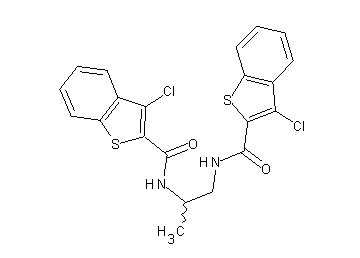 N,N'-1,2-propanediylbis(3-chloro-1-benzothiophene-2-carboxamide)