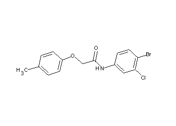 N-(4-bromo-3-chlorophenyl)-2-(4-methylphenoxy)acetamide