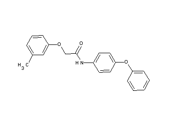 2-(3-methylphenoxy)-N-(4-phenoxyphenyl)acetamide