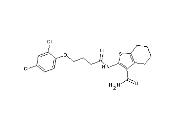 2-{[4-(2,4-dichlorophenoxy)butanoyl]amino}-4,5,6,7-tetrahydro-1-benzothiophene-3-carboxamide - Click Image to Close