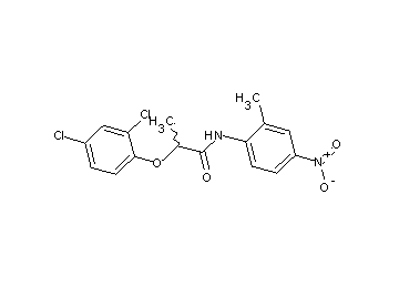 2-(2,4-dichlorophenoxy)-N-(2-methyl-4-nitrophenyl)propanamide