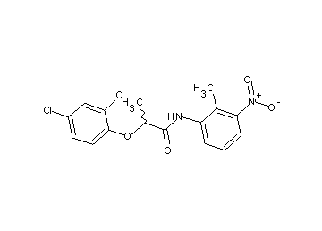 2-(2,4-dichlorophenoxy)-N-(2-methyl-3-nitrophenyl)propanamide