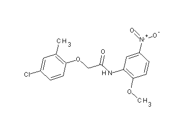 2-(4-chloro-2-methylphenoxy)-N-(2-methoxy-5-nitrophenyl)acetamide