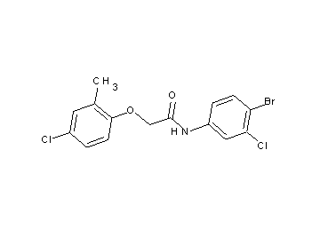 N-(4-bromo-3-chlorophenyl)-2-(4-chloro-2-methylphenoxy)acetamide