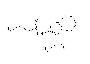 2-(butyrylamino)-4,5,6,7-tetrahydro-1-benzothiophene-3-carboxamide
