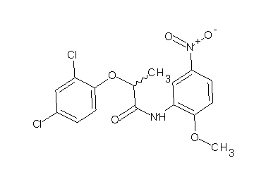 2-(2,4-dichlorophenoxy)-N-(2-methoxy-5-nitrophenyl)propanamide