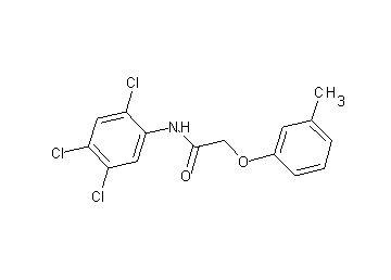 2-(3-methylphenoxy)-N-(2,4,5-trichlorophenyl)acetamide