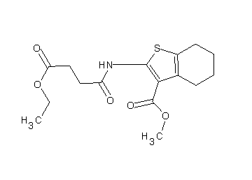 methyl 2-[(4-ethoxy-4-oxobutanoyl)amino]-4,5,6,7-tetrahydro-1-benzothiophene-3-carboxylate