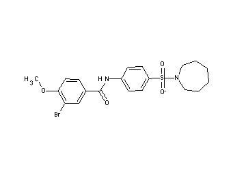 N-[4-(1-azepanylsulfonyl)phenyl]-3-bromo-4-methoxybenzamide