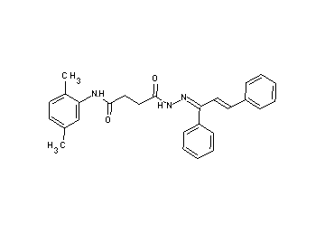 N-(2,5-dimethylphenyl)-4-[2-(1,3-diphenyl-2-propen-1-ylidene)hydrazino]-4-oxobutanamide