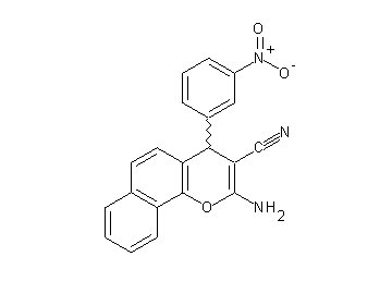 2-amino-4-(3-nitrophenyl)-4H-benzo[h]chromene-3-carbonitrile
