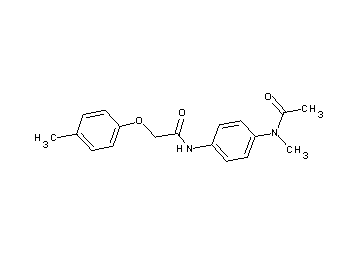 N-{4-[acetyl(methyl)amino]phenyl}-2-(4-methylphenoxy)acetamide