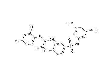 2-(2,4-dichlorophenoxy)-N-(4-{[(4,6-dimethyl-2-pyrimidinyl)amino]sulfonyl}phenyl)propanamide