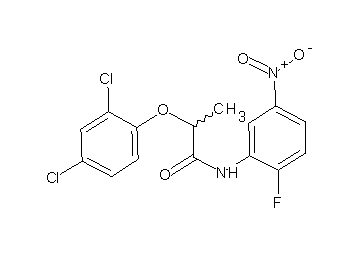 2-(2,4-dichlorophenoxy)-N-(2-fluoro-5-nitrophenyl)propanamide