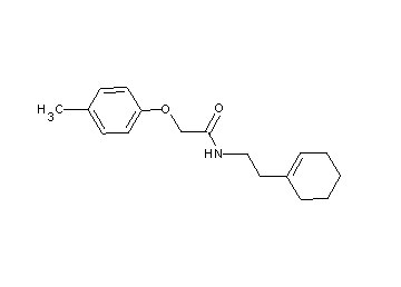N-[2-(1-cyclohexen-1-yl)ethyl]-2-(4-methylphenoxy)acetamide