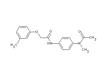 N-{4-[acetyl(methyl)amino]phenyl}-2-(3-methylphenoxy)acetamide
