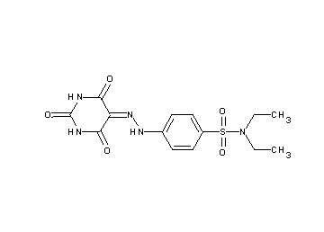 N,N-diethyl-4-[2-(2,4,6-trioxotetrahydro-5(2H)-pyrimidinylidene)hydrazino]benzenesulfonamide