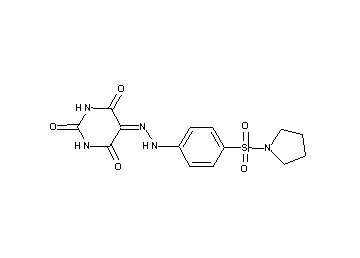 5-{[4-(1-pyrrolidinylsulfonyl)phenyl]hydrazono}-2,4,6(1H,3H,5H)-pyrimidinetrione