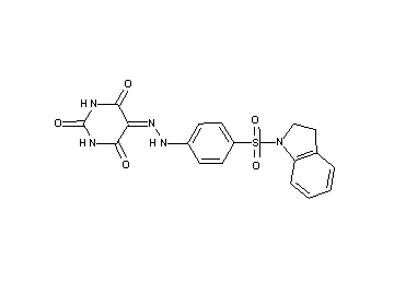 5-{[4-(2,3-dihydro-1H-indol-1-ylsulfonyl)phenyl]hydrazono}-2,4,6(1H,3H,5H)-pyrimidinetrione