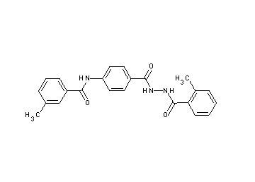3-methyl-N-(4-{[2-(2-methylbenzoyl)hydrazino]carbonyl}phenyl)benzamide