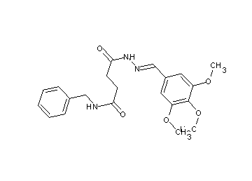 N-benzyl-4-oxo-4-[2-(3,4,5-trimethoxybenzylidene)hydrazino]butanamide - Click Image to Close