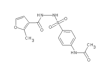 N-(4-{[2-(2-methyl-3-furoyl)hydrazino]sulfonyl}phenyl)acetamide - Click Image to Close