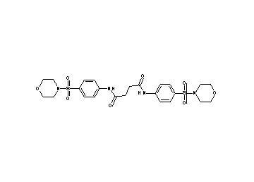 N,N'-bis[4-(4-morpholinylsulfonyl)phenyl]succinamide