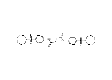 N,N'-bis[4-(1-azepanylsulfonyl)phenyl]succinamide