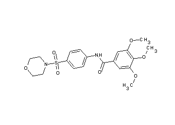 3,4,5-trimethoxy-N-[4-(4-morpholinylsulfonyl)phenyl]benzamide - Click Image to Close