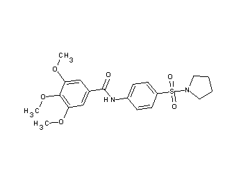 3,4,5-trimethoxy-N-[4-(1-pyrrolidinylsulfonyl)phenyl]benzamide