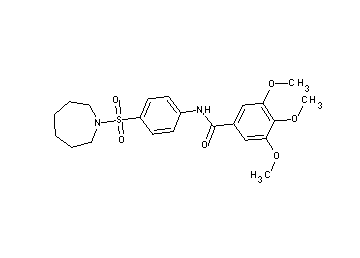 N-[4-(1-azepanylsulfonyl)phenyl]-3,4,5-trimethoxybenzamide - Click Image to Close