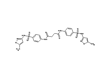 N,N'-bis(4-{[(5-methyl-3-isoxazolyl)amino]sulfonyl}phenyl)succinamide - Click Image to Close