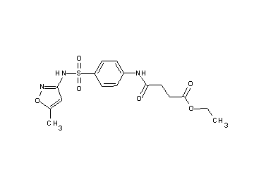 ethyl 4-[(4-{[(5-methyl-3-isoxazolyl)amino]sulfonyl}phenyl)amino]-4-oxobutanoate - Click Image to Close