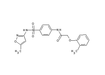 N-(4-{[(5-methyl-3-isoxazolyl)amino]sulfonyl}phenyl)-2-(2-methylphenoxy)acetamide - Click Image to Close