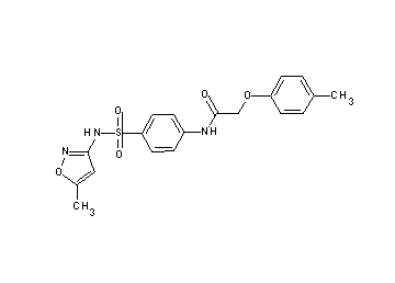 N-(4-{[(5-methyl-3-isoxazolyl)amino]sulfonyl}phenyl)-2-(4-methylphenoxy)acetamide - Click Image to Close