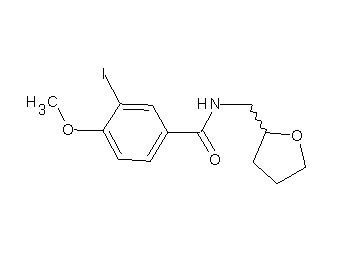 3-iodo-4-methoxy-N-(tetrahydro-2-furanylmethyl)benzamide - Click Image to Close