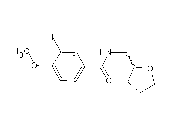 3-iodo-4-methoxy-N-(tetrahydro-2-furanylmethyl)benzamide