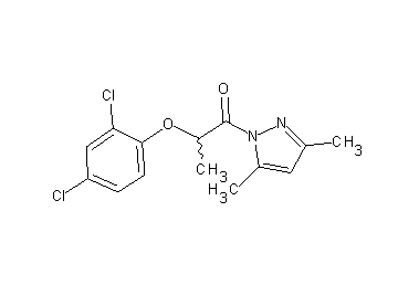 1-[2-(2,4-dichlorophenoxy)propanoyl]-3,5-dimethyl-1H-pyrazole - Click Image to Close