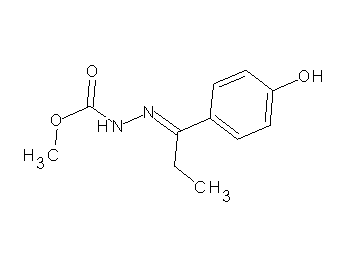 methyl 2-[1-(4-hydroxyphenyl)propylidene]hydrazinecarboxylate