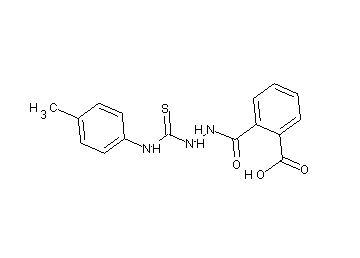 2-[(2-{[(4-methylphenyl)amino]carbonothioyl}hydrazino)carbonyl]benzoic acid - Click Image to Close