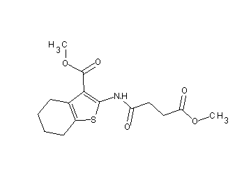 methyl 2-[(4-methoxy-4-oxobutanoyl)amino]-4,5,6,7-tetrahydro-1-benzothiophene-3-carboxylate