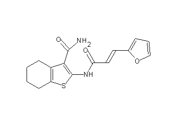 2-{[3-(2-furyl)acryloyl]amino}-4,5,6,7-tetrahydro-1-benzothiophene-3-carboxamide - Click Image to Close