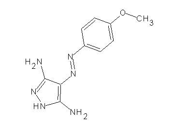 4-[(4-methoxyphenyl)diazenyl]-1H-pyrazole-3,5-diamine