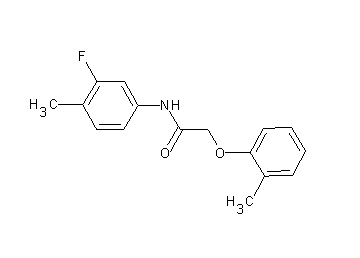 N-(3-fluoro-4-methylphenyl)-2-(2-methylphenoxy)acetamide - Click Image to Close