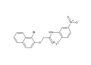 2-[(1-bromo-2-naphthyl)oxy]-N-(2-methyl-5-nitrophenyl)acetamide