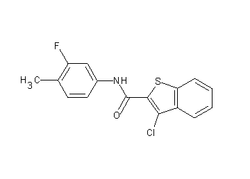 3-chloro-N-(3-fluoro-4-methylphenyl)-1-benzothiophene-2-carboxamide - Click Image to Close