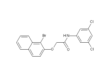 2-[(1-bromo-2-naphthyl)oxy]-N-(3,5-dichlorophenyl)acetamide