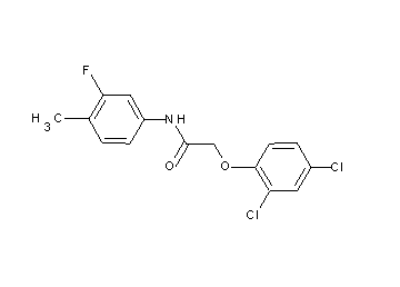 2-(2,4-dichlorophenoxy)-N-(3-fluoro-4-methylphenyl)acetamide